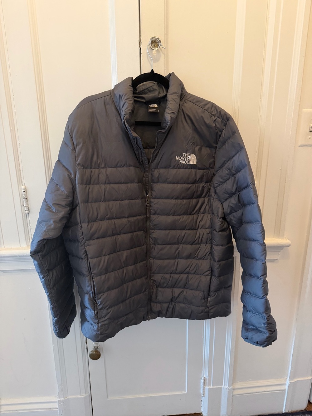 The North Face Men's Slate Gray Quilted Puffer Jacket